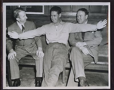 Original Ted Williams / Eddie Collins / Joe Cronin 8 X 10 Photo