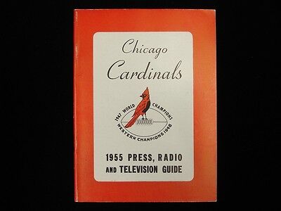 1955 Chicago Cardinals Football Media Guide