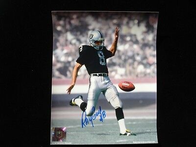 Ray Guy Oakland Raiders Autographed 8" x 10" Color Photograph - B&E Hologram