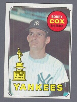 1969 Topps #237 Bobby Cox New York Yankees Rookie Baseball Card Ex/Mt o/c   