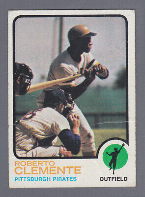 1973 Topps #50 Roberto Clemente Pittsburgh Pirates Baseball Card Low Grade