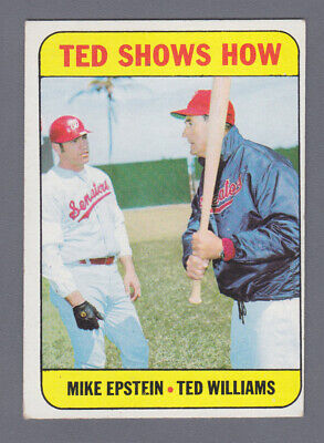 1969 Topps #539 Ted Shows How Ted Williams & Mike Epstein Baseball Card EX 