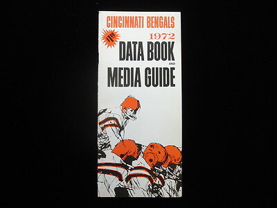 1972 Cincinnati Bengals NFL Media Guide