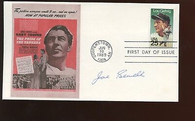 June 10 1989 First Day Issue Envelope / Cachet Autographed Joe Sewell Hologram