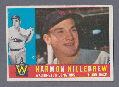 1960 Topps #210 Harmon Killebrew Wash Senators Baseball Card EX+ ap cres   