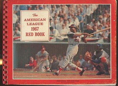 1967 American League Red Book With Frank Robinson Front Cover VGEX