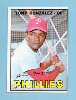 1967 Topps #548 Tony Gonzalez Phil Phillies High Number Baseball Card NM o/c    