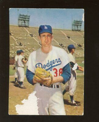 1960 Morrell Meats Los Angeles Dodgers Baseball Card Roger Craig 