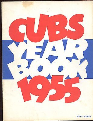 1955 Chicago Cubs Baseball Yearbook VGEX+