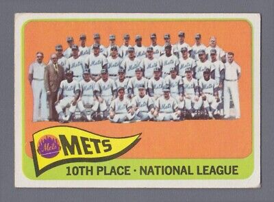 1965 Topps #551 New York Mets Team Baseball Card Vg/Ex wrk br 