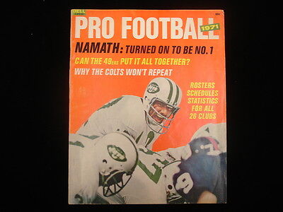 1971 Dell Pro Football Magazine – Joe Namath Cover