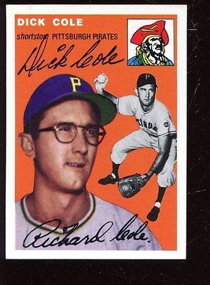 1994 Topps Archive 1954 Baseball Card #84 Dick Cole Autographed NRMT