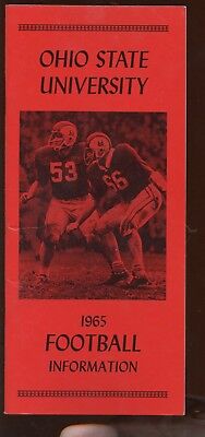 1965 NCAA Football Ohio State University Media Guide