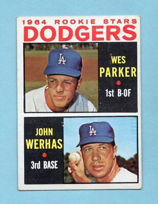 1964 Topps #456 Wes Parker LA Dodgers Rookie Baseball Card Vg/Ex ap ltwks       