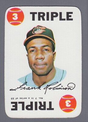 1968 Topps Game Insert #7 Frank Robinson Baltimore Orioles Baseball Card NM  