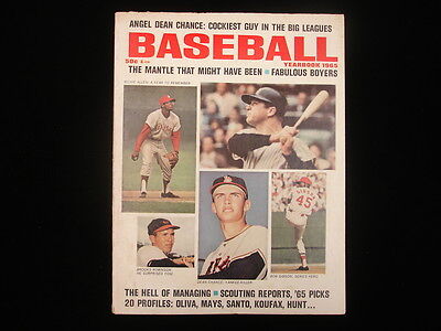 1965 Baseball Yearbook Magazine