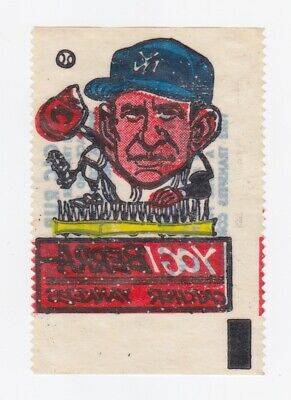 1961 Topps Magic Rub-Off Yogi Berra New York Yankees Baseball Card    