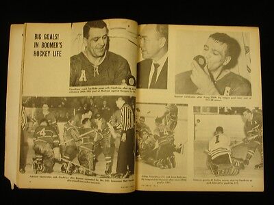 October 1966 Hockey World Magazine - Bernard Geoffrion Cover