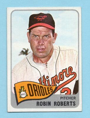 1965 Topps #15 Robin Roberts Baltimore Orioles Baseball Card EX - EX+  