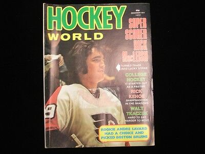 December 1973 Hockey World Magazine - Rick MacLeish Cover