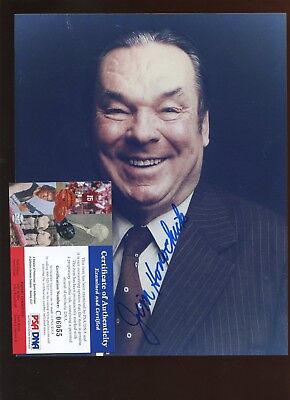 Jim Honochick Autographed 8 X 10 Photo PSA Cert