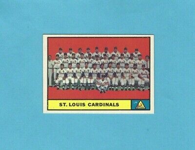 1961 Topps #347 St. Louis Cardinals Team Baseball Card NM   