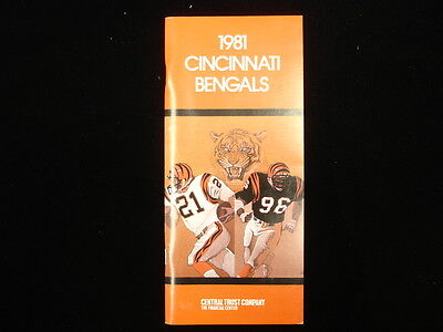 1981 Cincinnati Bengals NFL Media Guide