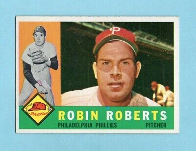 1960 Topps #264 Robin Roberts Philadelphia Phillies Baseball Card Ex/Mt 