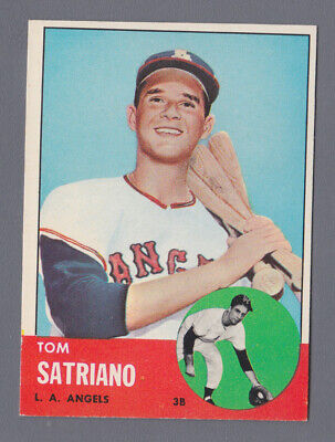 1963 Topps #548 Tom Satriano Los Angeles Angels High Number Baseball Card NM  