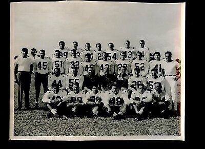 1953 NCAA Football Mahi Shrine North-South 8.5x11 Letter & 8x10 South Team Photo