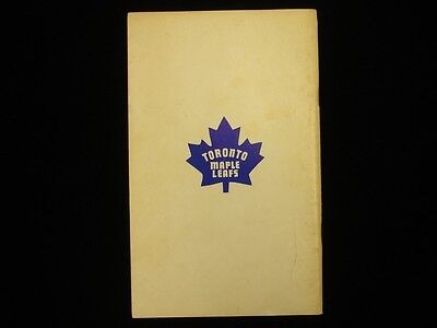 1969-70 Toronto Maple Leafs Hockey Media Guide