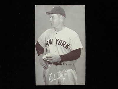 1947-66 Exhibit Card - Ed Lopat - NY Yankees Uniform & Cap - EX