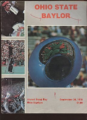 September 30 1978 NCAA Football Program Baylor vs Ohio State