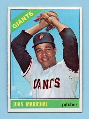 1966 Topps #420 Juan Marichal San Francisco Giants Baseball Card EX+ ap lgt cres