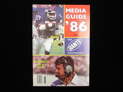 1986 New York Giants NFL Media Guide