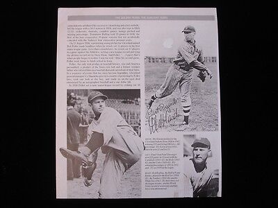 Bob Feller & Mel Harder Autographed 9.5" x 11" Magazine Cut