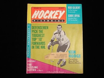 December 1969 Hockey Pictorial Magazine - Ken Hodge Bruins Cover