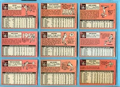 1969 Topps Complete Houston Astros Team Set of 25 Baseball Cards G/Vg - NM  