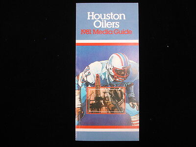 1981 Houston Oilers NFL Media Guide