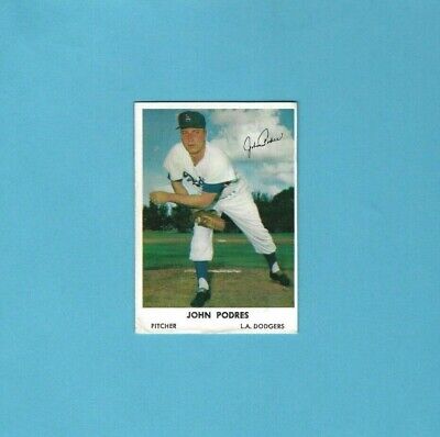 1962 Bell Brand #22 John Podres Los Angeles Dodgers Baseball Card VG/EX  