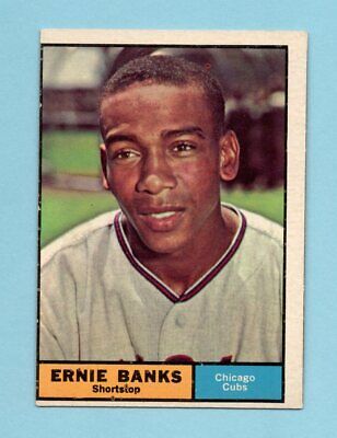 1961 Topps #350 Ernie Banks Chicago Cubs Baseball Card EX+ 