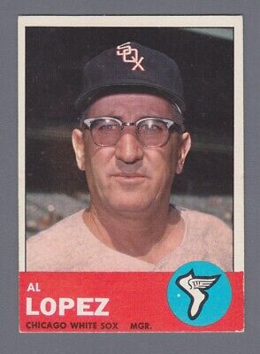 1963 Topps #458 Al Lopez Chicago White Sox Semi-High Number Baseball Card EX