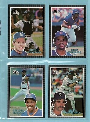 1985 Donruss Action All-Stars Complete Set of 60 Baseball Cards NM