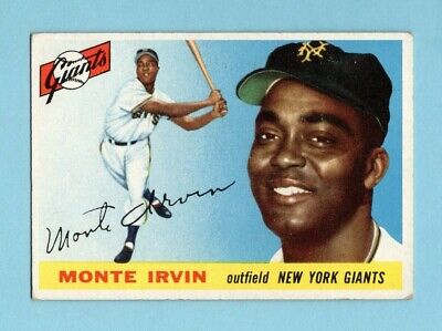 1955 Topps #100 Monte Irvin New York Giants Baseball Card EX