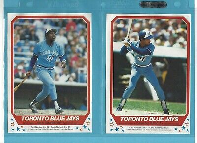 1982 O-Pee-Chee Toronto Blue Jays & Montreal Expos Baseball Poster Set of 24 NM 