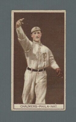 1912 T207 Brown Background George Chalmers Philadelphia Phillies Baseball Card 