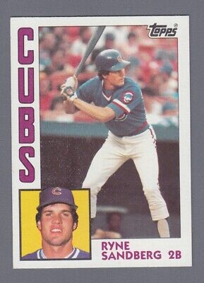 1984 Topps #596 Ryne Sandberg Chicago Cubs Baseball Card NM 