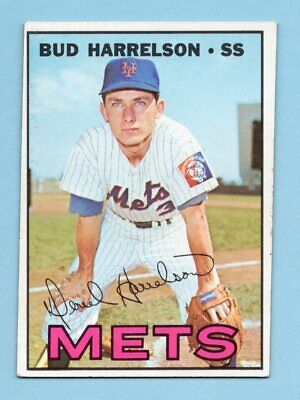 1967 Topps #306 Bud Harrelson New York Mets Rookie Baseball Card EX+ ap sta d sh