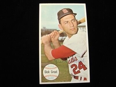 1964 Topps Grants Card Dick Groat St. Louis Cardinals Autographed - B&E Hologram