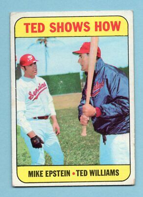 1969 Topps #539 Ted Williams, Mike Epstein Wash Senators Baseball Card V/E      